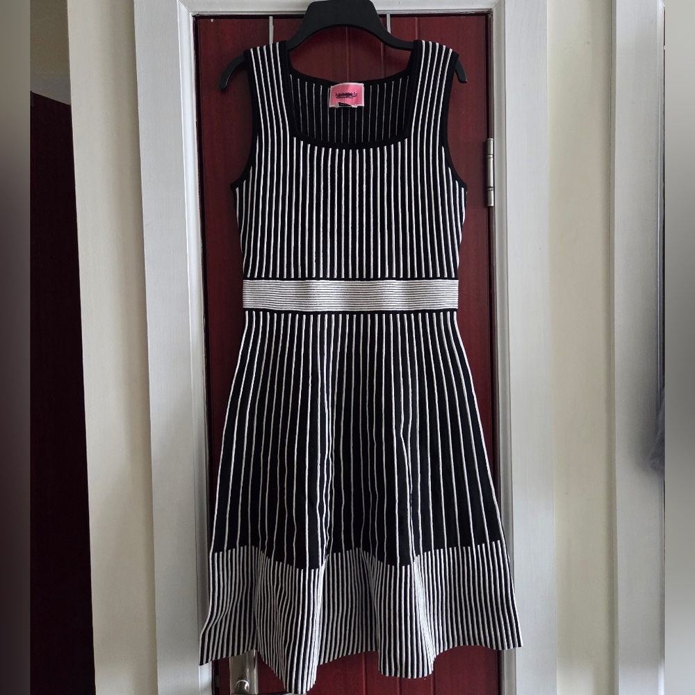 Kate Spade New York striped rib-knit sweater dress Sz S - Picture 5 of 8